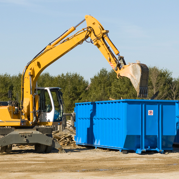 are there any restrictions on where a residential dumpster can be placed in Kempton